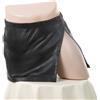 Boxer uomo look PU pantaloncino apertura laterale gonna per tinta unita nero i