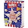 Kelly Popcorn per Microonde Gusto A Scelta Salati Caramello Formaggio Burro 270g