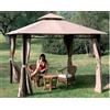 CAPALDO GAZEBO EDEN IN ALLUMINIO MT. 3X3 ECRU' TOP 180 GR/MQ ARREDO GIARDINO