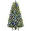 Shareconn Albero di Natale LED 180cm con luci, resistente, pieghevole