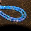 Perline Gemma Opale Etiopia Blu Naturale Sfaccettata Roundel 4" 6-4mm