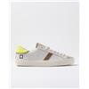 D.A.T.E. D.a.t.e scarpe uomo hill low pelle bianco fluo n° 40 41 42 43 44 45