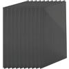 Relaxdays Set 10 Pannelli alveolari 6 mm per Serra, 121x60,5 cm, policarbonato, Antracite
