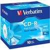 Verbatim 10 CD-R Verbatim HIGH CAPACITY 800MB 40x 90 Min 10 Pack Jewel Case 43428