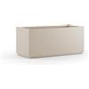 STEFANPLAST spa Vaso Fioriera Rettangolare da Esterno Ethica Gesso 80 Litri 80 x 36 x 35 cm