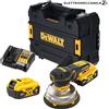 DEWALT DCW230P2-QW levigatrice rotorbitale 18v brushless 150mm 2 batterie 5ah...