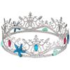 Boland 64556 - Corona a forma di sirena, per adulti, regina marina, nixe, copricapo, carnevale, festa a tema, Halloween