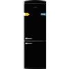 Cecotec Frigorifero Retrò Combinato Bolero CoolMarket Combi Origin 294+ Black E. 294L, Total No Frost, Multi Cooling, Ultra Fresh, Fast Freezing, Classe E, Display, Allarme Porta, 60.5x63.1x190.2cm