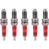 No 5 pezzi di candela a 3 elettrodi D8TC per 125Cc 150Cc 200Cc 250Cc Moto Scoo7027
