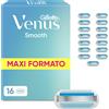 Gillette Venus Smooth Donna Rasoio con 16 Lamette Di Ricambio Rasoio Con Manico