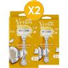 Gillette Venus Comfortglide RASOIO DONNA Cocco Plus Olaz 2 LAMETTE RICAMBIO (da