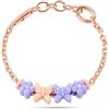 Morellato BRACCIALE DONNA MORELLATO COLOURS 4 CHARMS FIORI,FARFALLE ROSA E VIOLA SABZ168