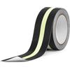 AiQInu Nastro Antiscivolo, 5m x 5cm Nastro Fluorescente Adesivo | Nastro Bagliore Nel Buio, Strisce Antiscivolo, per Scale, Gradini, Pavimenti Scivolosi Interno e Esterno