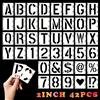 Dngh Stencil Lettere Alfabeto Grandi Plastica Letter e Numeri de Stencils Riutilizzab