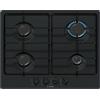 Bosch PGP6B6K80 Serie 4, Piano Cottura a Gas, Manopole a Ponticello: Controllo E