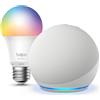 Amazon Echo Dot (5ª generazione) Bianco ghiaccio Tapo L530EA Lampadina LED Smart (E27)
