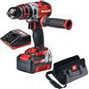 EINHELL TRAPANO AVVITATORE A PERCUSSIONE A BATTERIA LITIO TE-CD 18 Li-I Bl Kit 4 AH