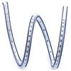 QWORK Righello Curvilinee Righello Flessibile 60cm per Squadre Disegno Tecnico S