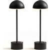 tomons Lampada da Scrivania LED Senza fili Ricaricabile, Dimmer touch K, Control