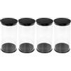 4Pcs Clear Plastic Golfs Ball Display Box Durable Golf Ball Storage Case
