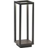 Zafferano, Home Pro, Lampada da Tavolo Ricaricabile e Senza Fili con Controllo Touch, Adatta per Salotto ed Esterni, Dimmer, 3000 K, Altezza 29,4 cm, Colore Grigio Scuro