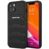 Mercedes Custodia per iPhone 14 Plus AMG in pelle con motivo a linee in rilievo, colore n