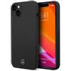 Mercedes Custodia in silicone nera Mercedes Line per iPhone 14 Plus