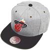 Mittchell & Ness Mitchell & Ness Miami Heat NP64Z Cap Basecap Strapback Heather Grey