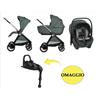 Chicco Trio Bellagio2 Gran Comfort Recline FIR TREE + Base OMAGGIO!!