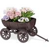 Carriola Porta Fiori, Decorazione Da Giardino, Fioriera Da Esterno a Mezza Botte