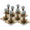 8Pcs Sturdy Iron Rocking Chair Bearings Replacement Kit for Furniture Use