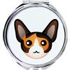 Art-Dog Cornish Rex - uno specchietto tascabile per borsa di Art-Dog