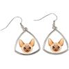 Art-Dog Devon Rex - eleganti orecchini in metallo in regalo da Art-Dog