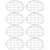 8Pcs Mason Jar Flower Frog Lid Inserts Silver Metal Floral Grid for Flowers
