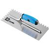 AUSONIA Frattazzo Americano Dentato Dente 12x12mm Spatola Inox 28x12cm Colla