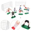 Assorted Color Soccer Figurines Plastic Cake Toppers Football Themed Decor