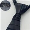 Gucci Cravatta Gucci nuova mai usata grigia a righe 100% seta Made in Italy