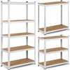 Scaffalatura metallica 180 x 90 x 40 cm, portata massima 260 kg per ripiano