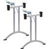 Stema Gambe pieghevoli per scrivania o tavolo SC-922 - 59 cm, alluminio