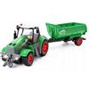 Luxma TRATTORE CON RIMORCHIO CARICABATTERIE TELECOMANDATO animali QH205-2D