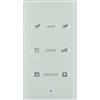 Hager Sensor confort configurado, 3 fases, berker TS Sensor de hager, cristal, blanco polar