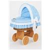 My Sweet Baby Culla in vimini Bellamy con cappottina pieghevole - Biancheria da letto naturale