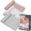 Lionelo Bamboo Set 3 Pezzi Mussole per neonato 70x70 cm in cotone bambù 100%