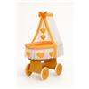 My Sweet Baby Culla in vimini Amelia con baldacchino - Naturale + biancheria da letto color pe
