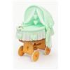 My Sweet Baby Culla in vimini Amelia con cappottina pieghevole - Biancheria da letto naturale