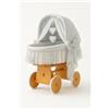 My Sweet Baby Culla in vimini Amelia con cappottina pieghevole - Biancheria da letto naturale