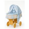 My Sweet Baby Culla in vimini Amelia con cappottina pieghevole - Biancheria da letto naturale