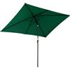 Ombrellone Rettangolare 2x3 m Pieghevole e Regolabile con Manovella, in