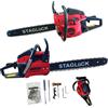 MULINSEN Motosega a scoppio 52cc profondita' lama 50cm professionale per giardinaggio