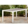 CAPALDO TAVOLO DA GIARDINO IN RESINA ANTIURTO HARMONY CM. 160X90X74H BIANCO TORTORA